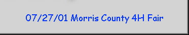 07/27/01 Morris County 4H Fair