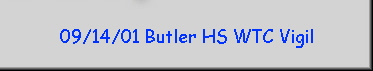 09/14/01 Butler HS WTC Vigil
