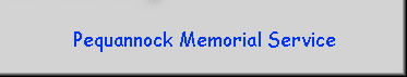 Pequannock Memorial Service