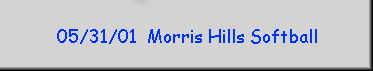 05/31/01  Morris Hills Softball