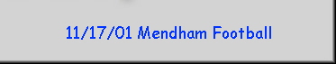 11/17/01 Mendham Football