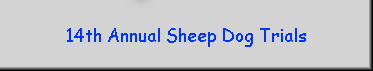 14th Annual Sheep Dog Trials