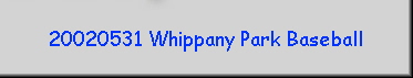 20020531 Whippany Park Baseball