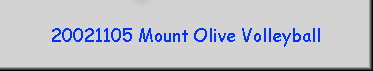 20021105 Mount Olive Volleyball